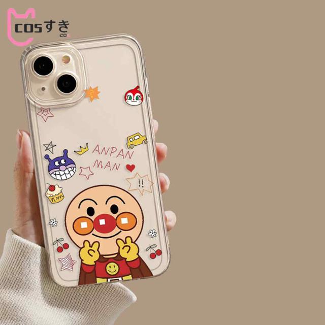 アンパンマン 15ProMax 用シリコーン製スマホケース シンプルスタイル